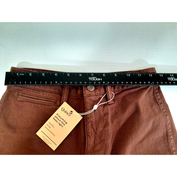 Quince Women's Wide Leg Pants in Warm Brown - Picture 8 of 12